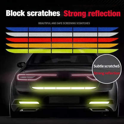 5pcs/set Car Reflective Sticker Warning Rear Safety Cover Anti-Collision Protection Sticker Rear Collision Prevention Warning Sticker Car Accessories