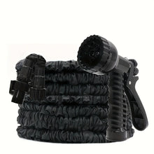 Load image into Gallery viewer, Durable Expandable Garden Hose With 7-Mode Nozzle For Dog Cleaning, Plant Watering, Car Wash, And Pet Shower
