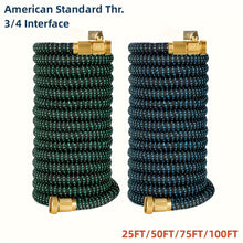 Load image into Gallery viewer, Super-Duty 3/4 Expandable Garden Hose - Magic Flexible &amp; High-Pressure Resistant - Ideal for Car Wash &amp; Lawn Irrigation - Telescopic Design, 4 Sizes, 2 Colors, American Standard

