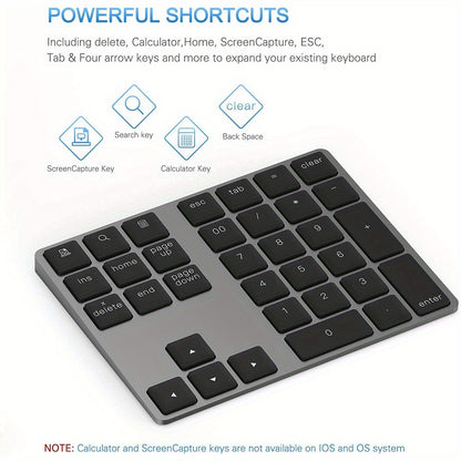 Rechargeable Wireless Digital Keyboard Suitable For Financial Accounting Stock Portable Wireless Office Computer Keyboard