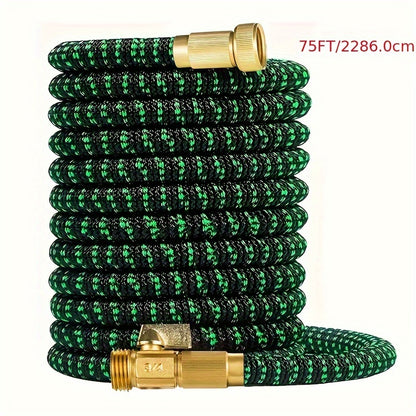 Super-Duty 3/4 Expandable Garden Hose - Magic Flexible & High-Pressure Resistant - Ideal for Car Wash & Lawn Irrigation - Telescopic Design, 4 Sizes, 2 Colors, American Standard