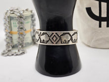 Load image into Gallery viewer, Native American Vintage Sterling Silver Jewelry Cuff w/ Buffalo Indian Bracelet
