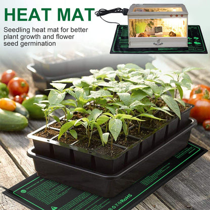 10/25/50CM Seedling Heat Mat Indoor Plants Germination Waterproof Heating Pad Propagation Clone Starter Mat EU/US/AU/UK Plug