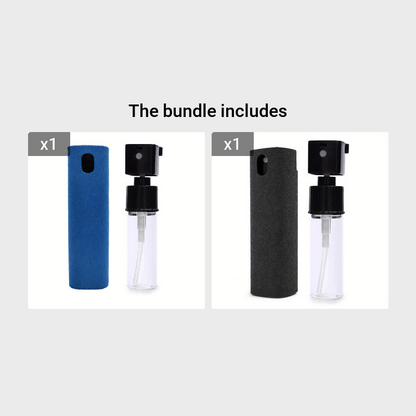 1pc, 2in1 Microfiber Screen Cleaner, Spray Bottle Set, Mobile Phone Computer Microfiber Cloth Wipe, Cleaning Glasses Wipes, Cleaning Supplies, Cleaning Tool, Apartment Essentials, College Dorm Essentials, Off To College, Read