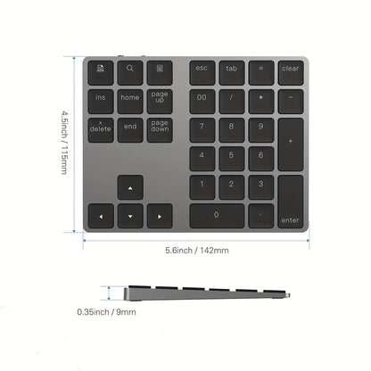 Rechargeable Wireless Digital Keyboard Suitable For Financial Accounting Stock Portable Wireless Office Computer Keyboard