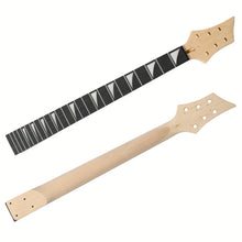 Load image into Gallery viewer, DIY 6 String Flame Shaped Style Electric Guitar Kits with Mahogany Body, Maple Neck and Accessories
