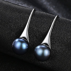 925 Silver Natural Freshwater Pearl Drop Earrings For Women Fine Jewelry