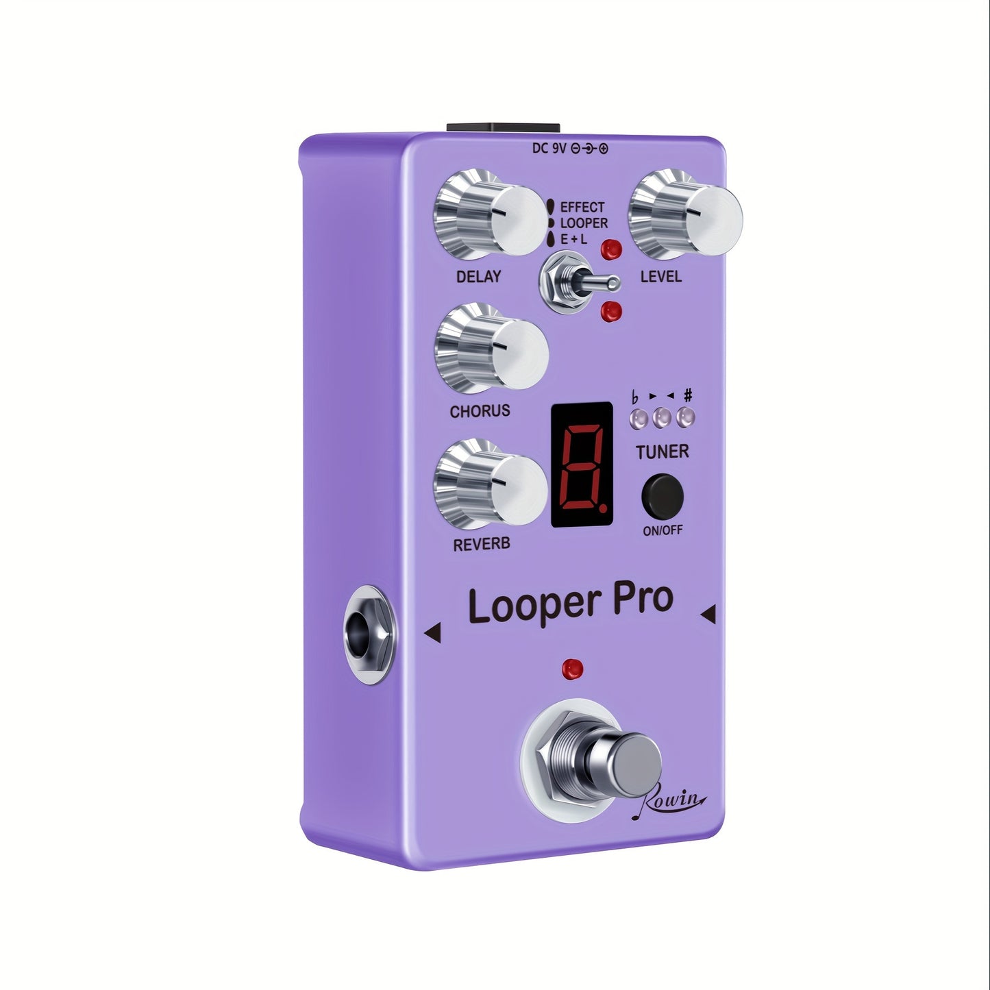 40s Electric Guitar Effects Pedal with Seamless Looping, Unlimited Layering & Premium Chorus, Delay, Coordinator Effects for Unmatched Soundscapes