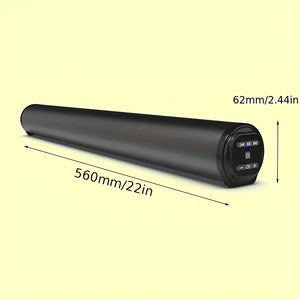 20W Home Theater Bar Speaker System with Built-in Subwoofer - Wireless & Wired, USB Charging, Remote Control, 5.0 Surround Sound, Ideal for TV, Computer, and Music Players, Home Entertainment | Modern Home Theater | Durable B