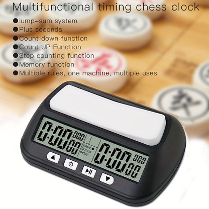 1pc Portable Digital Chess Clock with Count Up/Down Timer and LED Display - Perfect Gift for Chess Enthusiasts (Battery Not Included)