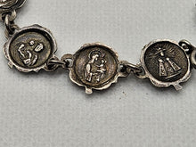Load image into Gallery viewer, Very Holy Vintage 925 Sterling Silver Link Prayer Bracelet 6-inch Round Jewelry Rosery
