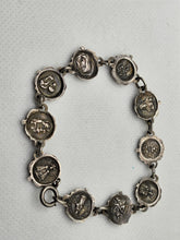 Load image into Gallery viewer, Very Holy Vintage 925 Sterling Silver Link Prayer Bracelet 6-inch Round Jewelry Rosery

