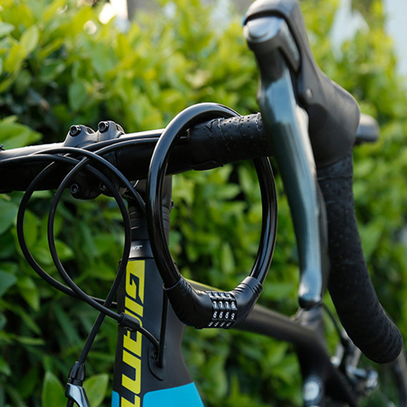 Security Bike Lock, 4 Digit Resettable Combination Cable Lock For Bicycle
