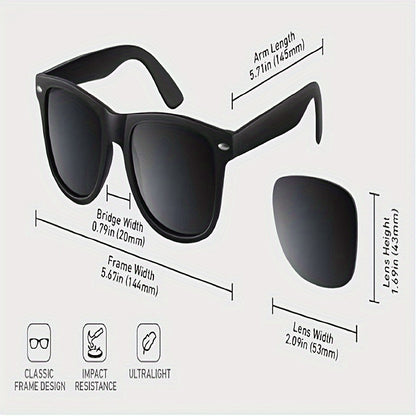 Sunglasses Men Sunglasses For Womens Trendy Retro Mirror Lens For Driving Fishing UV Protection