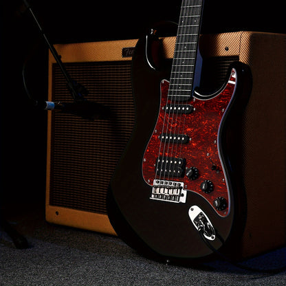 39-Inch Designer Series DST-200 Electric Guitar - Stylish Solid Body with Single Coil Split System, Premium Sound Quality, and Versatile Playability - Bonus Accessories Include Gig Bag, Cable, and Strap for Beginner, Intermed