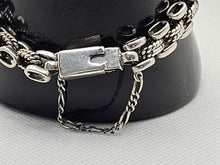 Load image into Gallery viewer, Vintage 925 Silver Women's Rope Style Chain Link Bracelet Jewelry
