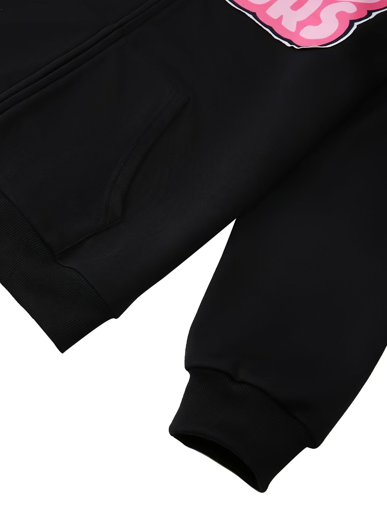 Trendy Womens Letter Print Hoodie - Full Zipper, Long Sleeve Casual Sweatshirt with Comfortable Pockets - Relaxed Fit, Soft & Stylish Womens Clothing