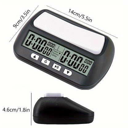 1pc Portable Digital Chess Clock with Count Up/Down Timer and LED Display - Perfect Gift for Chess Enthusiasts (Battery Not Included)