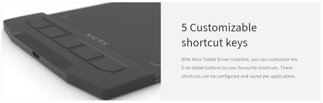 Convenient Thin and Light XENX Digital Tablet Computer, Handdrawn Tablet for Drawing, Handwritten Tablet Supporting Online Course and Mobile Phone Connection