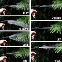 Load image into Gallery viewer, Durable Expandable Garden Hose With 7-Mode Nozzle For Dog Cleaning, Plant Watering, Car Wash, And Pet Shower
