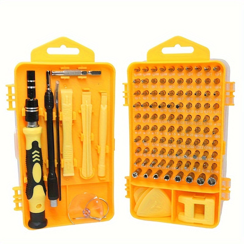 115 In 1 Computer Repair Kit Magnetic Precision Screwdriver Set Small Impact Screw Driver Set With Case For Smartphone, IPad, PC, Camera, Laptop, Glasses, Watch, Mini Pocket Tool Set