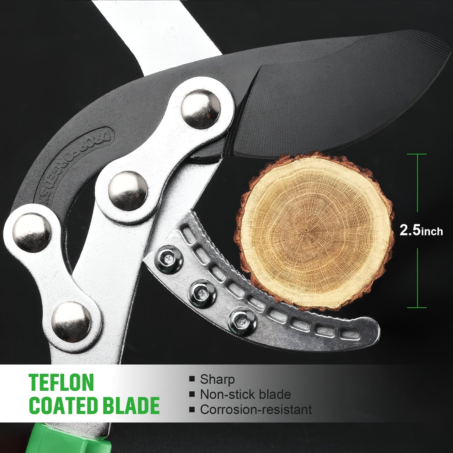 [Heavy-duty] 18/38 Inch Extendable Tree Pruning Shears | Heavy-duty Non Stick Sharp Edged Steel Blades | Branch Cutters With A Diameter Of Up To 2 Inches | Manual Hedge Shears For Shaping And Trimming Shrubs, Garden Tools