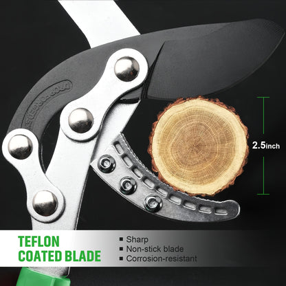 [Heavy-duty] 18/38 Inch Extendable Tree Pruning Shears | Heavy-duty Non Stick Sharp Edged Steel Blades | Branch Cutters With A Diameter Of Up To 2 Inches | Manual Hedge Shears For Shaping And Trimming Shrubs, Garden Tools
