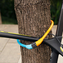 Load image into Gallery viewer, Security Bike Lock, 4 Digit Resettable Combination Cable Lock For Bicycle

