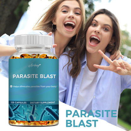 Parasite Blast - Eliminates Parasites, Gut Health, Metabolism, Healthy Digestion, Improves Immune System - 120 Capsules