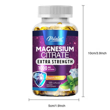 Load image into Gallery viewer, Magnesium Citrate 1000mg - Maximum Absorption for Muscle, Nerve, Bone and Heart Health - 120 Capsules
