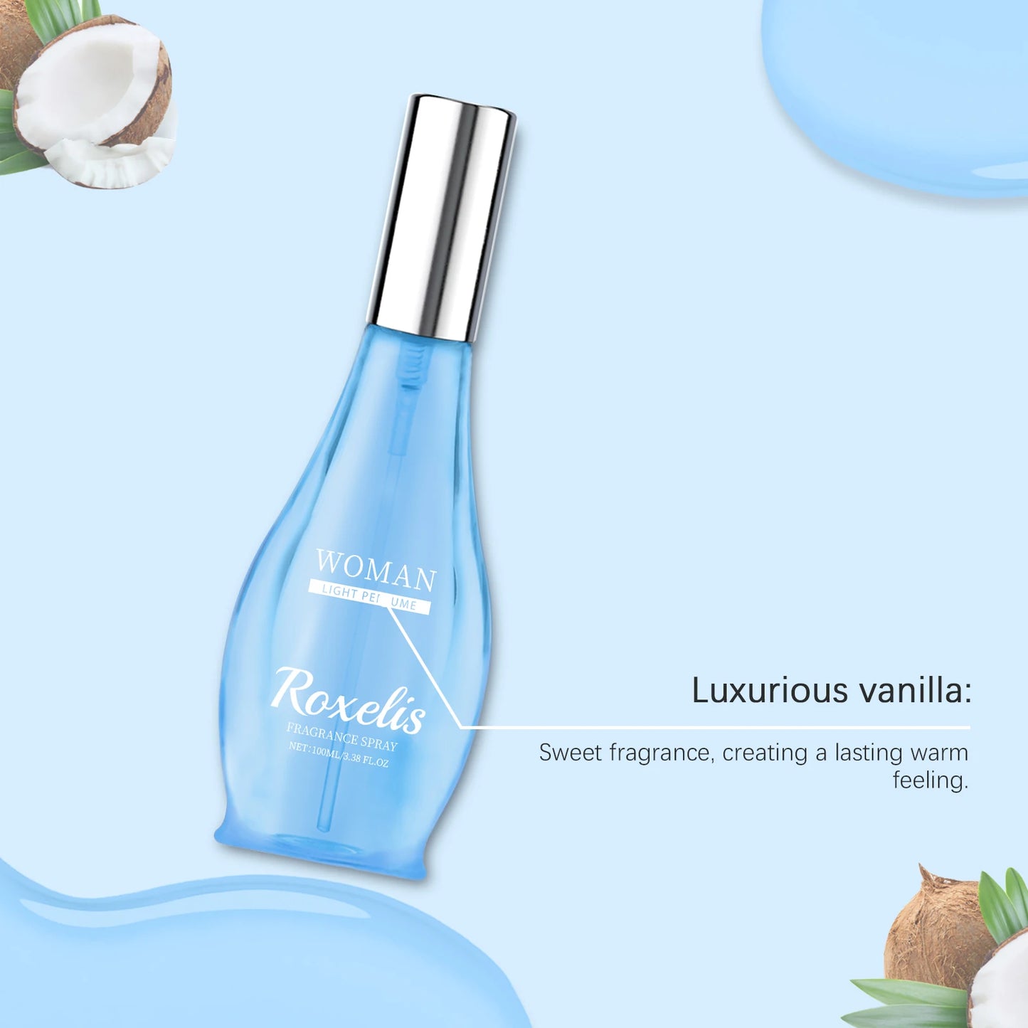 Roxelis Pheromone Perfume Spray Freshing Long Lasting Light Fragrance Flirt Seduction Aroma Elegant Release Charm Dating Perfume