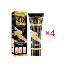 Load image into Gallery viewer, 24k Pure Gold Collagen Easy Hair Removal Ladies Hair Root Softening Inhibit Hair Growth Women Body &amp; Facial Hair Remover Cream

