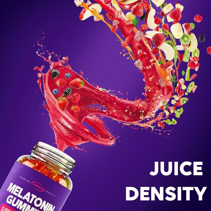 Melatonin Gummies - Sleep Aid, Relieve Stress, Fall Asleep Quickly, Improve Sleep Quality, Promote Deep Sleep - 60 Gummies