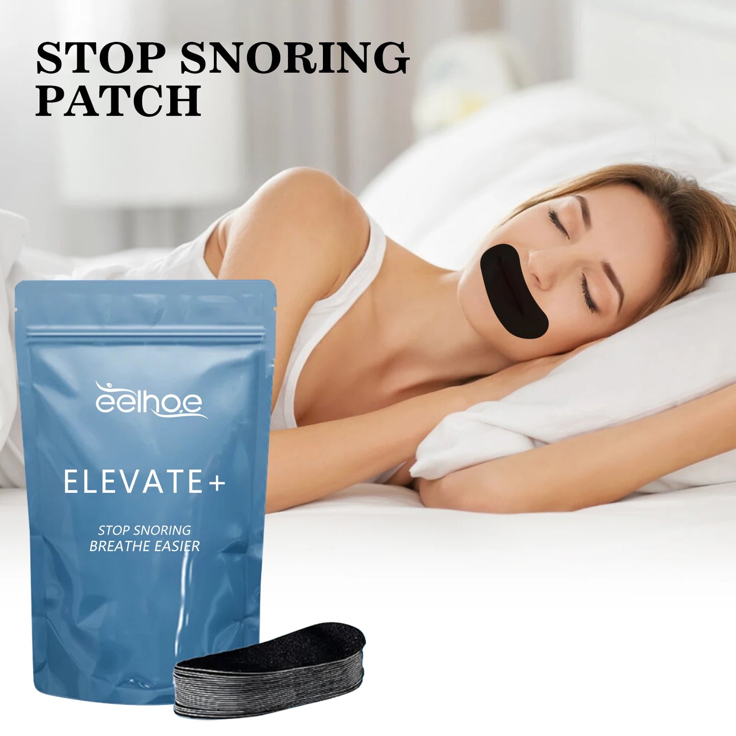 Stop Snoring New Trendy Stress Relief Nasal Breathing Anti Snoring Patch Mouth Tape Improve Sleep Breathe Easier Strips