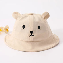 Load image into Gallery viewer, Cute Bear Baby Bucket Hat With Ears Boy Girl Cotton Kids Sun Hat Outdoor Summer Child Panama Cap
