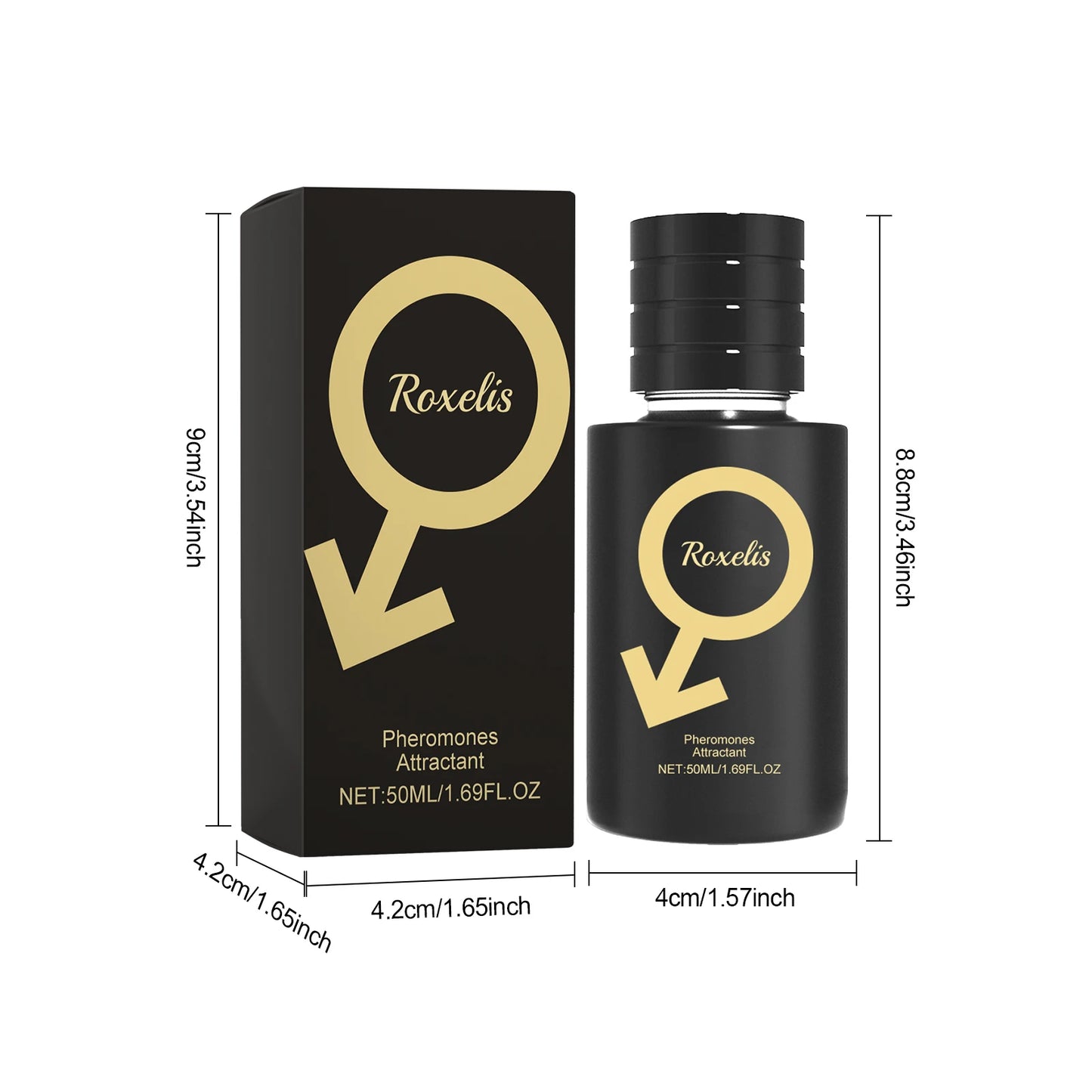 Roxelis Men Natural Scent Pheromone Perfume Charming Attractive Lasting Fresh Fragrance Men Perfume Spray for Bussiness Dating