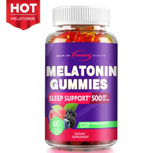 Load image into Gallery viewer, Melatonin Gummies - Sleep Aid, Relieve Stress, Fall Asleep Quickly, Improve Sleep Quality, Promote Deep Sleep - 60 Gummies

