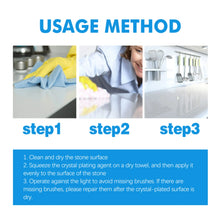Load image into Gallery viewer, Stone Crystal Plating Agent Luster Stonework Brighten Polish Coating Marble Kitchen Quartz Tile Countertop Scratch Repair Liquid
