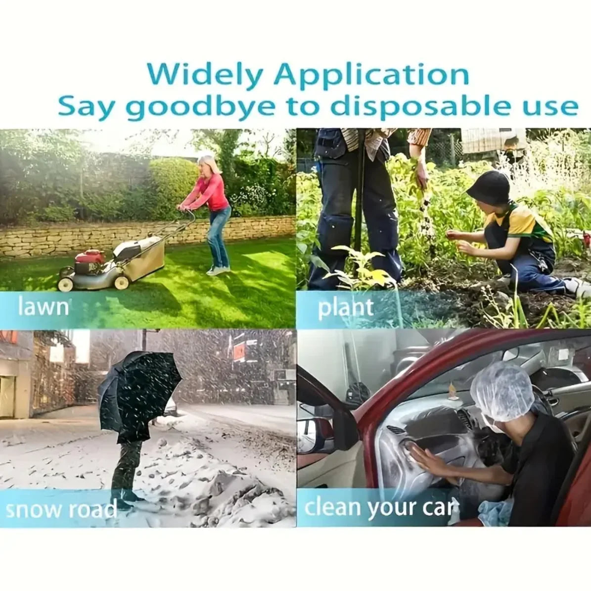 3 pair Of Outdoor Latex Rain Boots Waterproof Shoe Cover That Can Be Reused For Rain Prevention. Multiple Colors To Choose From,