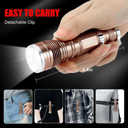 LED High Lumens Rechargeable Battery Flashlight Portable Small Hand Electric Outdoor Ultra Bright Multi functional Emergency