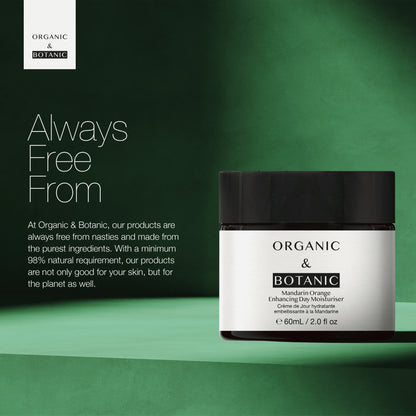 Organic & Botanic Mandarin Orange Day Moisturiser with Vitamin C & Sea Buckthorn 60ml | Lightweight Hydration
