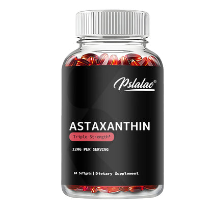 Astaxanthin - Promotes Cardiovascular Health and Accelerates Metabolism, Supports Eye and Joint Health - 60 Capsules