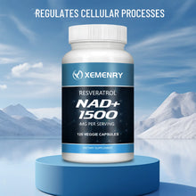 Load image into Gallery viewer, NAD + Resveratrol - Anti-aging, Helps Boost Energy, Promotes Cell and Skin Health - 120 Capsules
