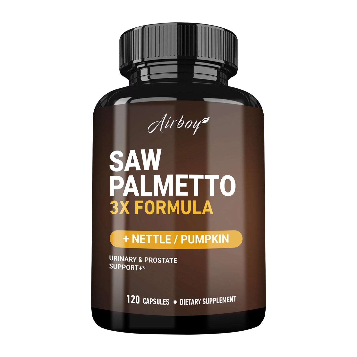 Saw Palmetto Capsules - Men's Prostate Health, Prevent Hair Loss, Relieve Frequent Urinary Incontinence - 120 Capsules