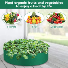 Load image into Gallery viewer, 10/40/50/100 Gallons fabric garden raised bed round planting container grow bags fabric planter pot for plants nursery pot
