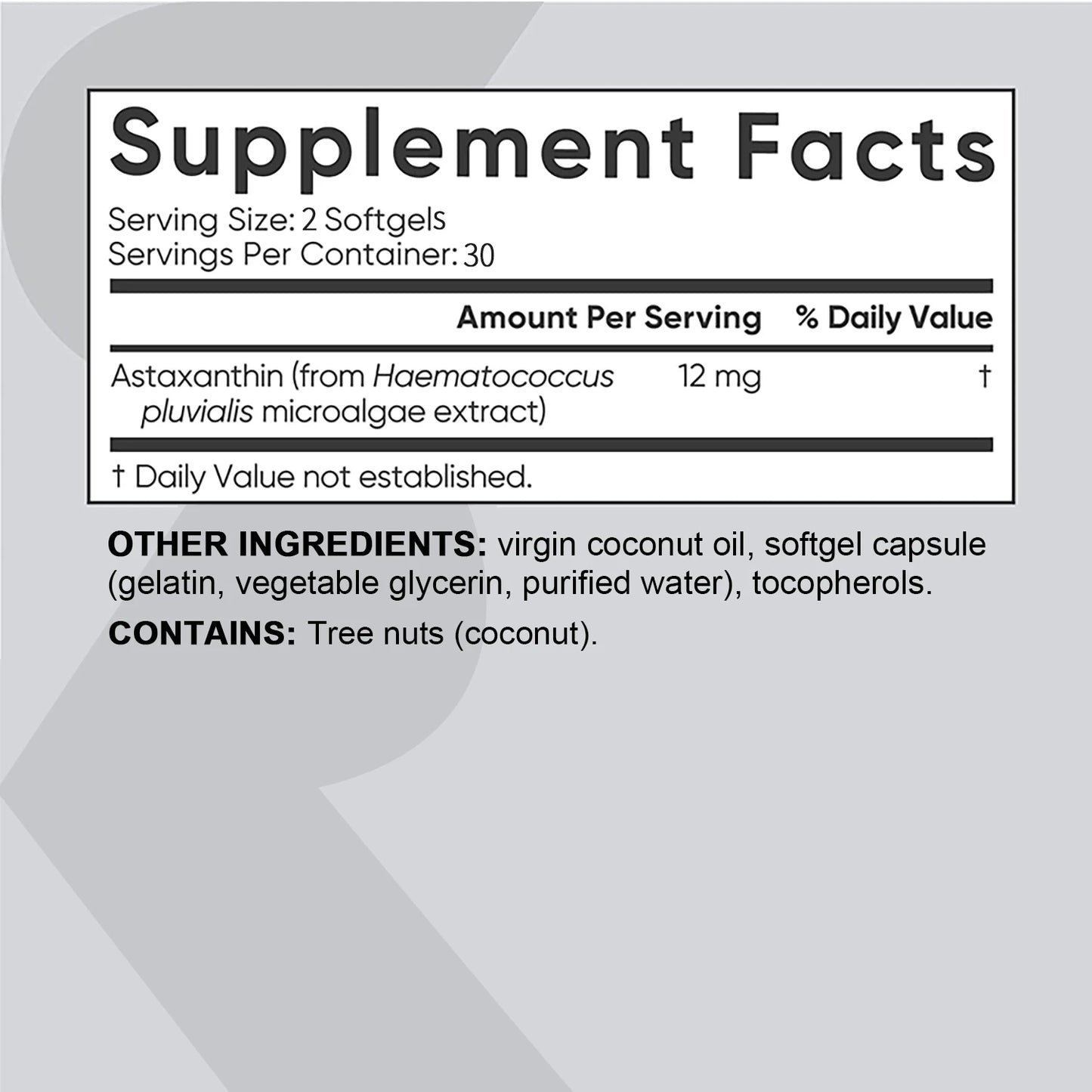 Astaxanthin - Promotes Cardiovascular Health and Accelerates Metabolism, Supports Eye and Joint Health - 60 Capsules