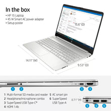 Load image into Gallery viewer, HP 15.6" FHD IPS Flagship Laptop Computer,Intel Core i5-1135G7,16GB RAM,1TB SSD,Iris Xe Graphics,WiFi 6,Windows 11 Home,Silver
