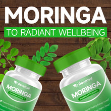 Load image into Gallery viewer, Moringa Powder Capsules - 800mg of Pure Nutrient-Rich Moringa Powder - A Natural Green Antioxidant Superfood - Supports Energy
