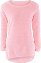 Load image into Gallery viewer, 2024 Women Warm Sweaters Solid Color O Neck Loose Knitted Pullover Long Sweater Casual Blouse Lady Hipster Comfortable Clothing
