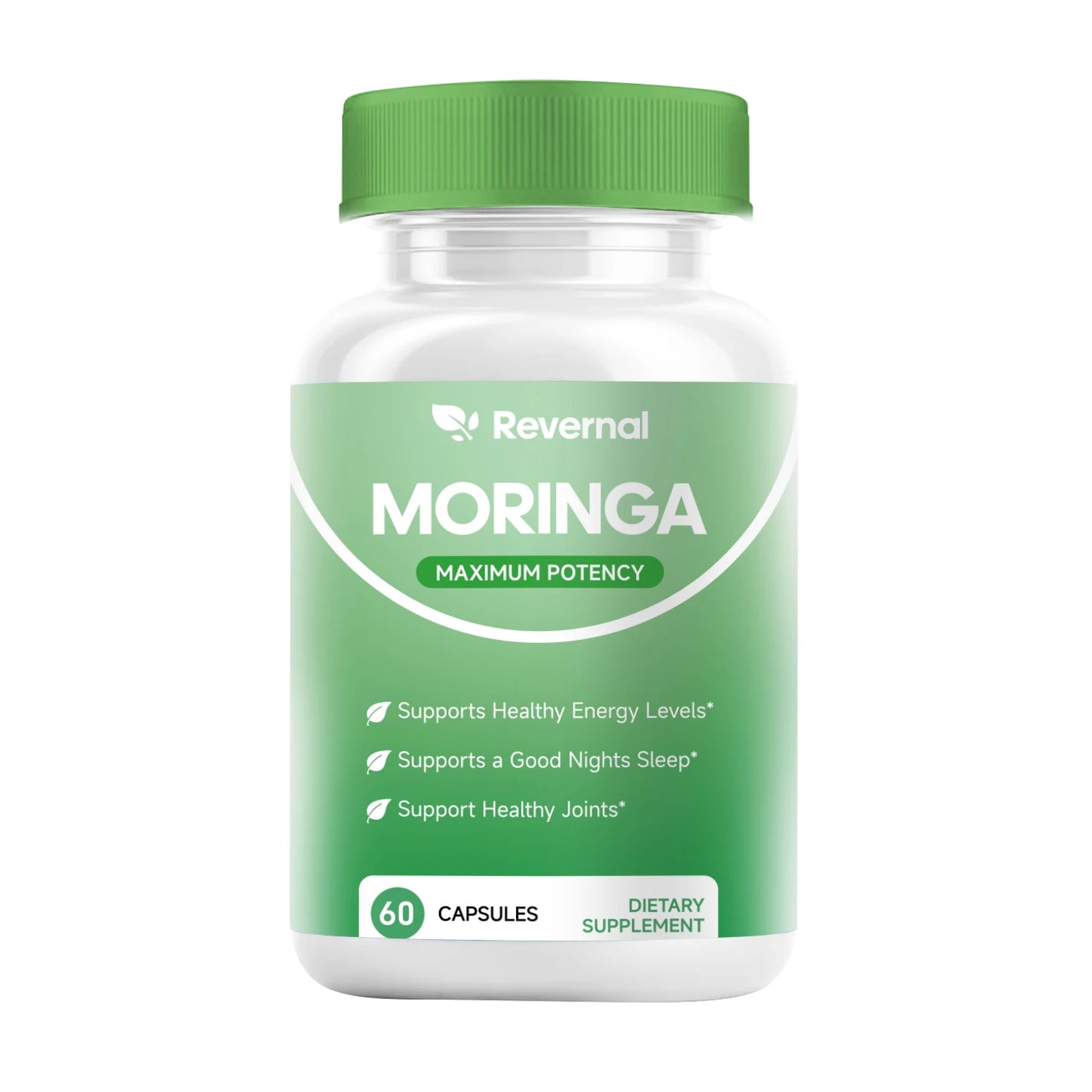Moringa Powder Capsules - 800mg of Pure Nutrient-Rich Moringa Powder - A Natural Green Antioxidant Superfood - Supports Energy
